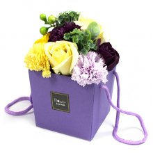 Soap Flower Bouquet - Purple Flower Garden